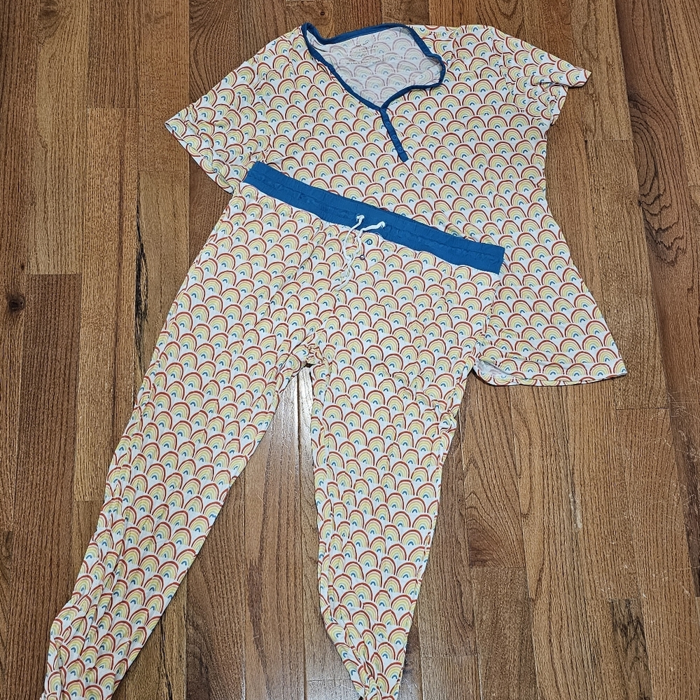Little Sleepies Rainbow Pj Set Large